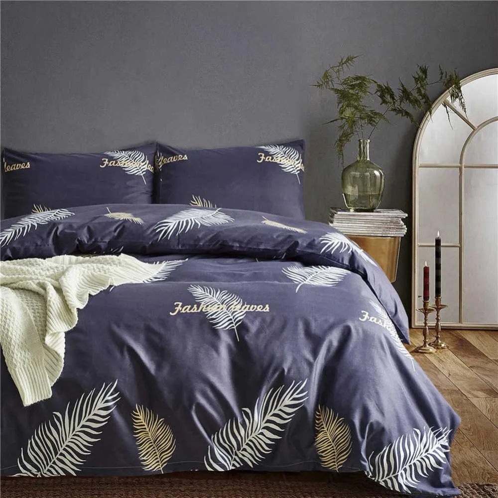 Minimalist Fashion Bedding Set Tropical Leaves Bed Linens Bedclothes Pillowcase Duvet Cover Sets Twin Queen King Home Textiles | Дом и сад
