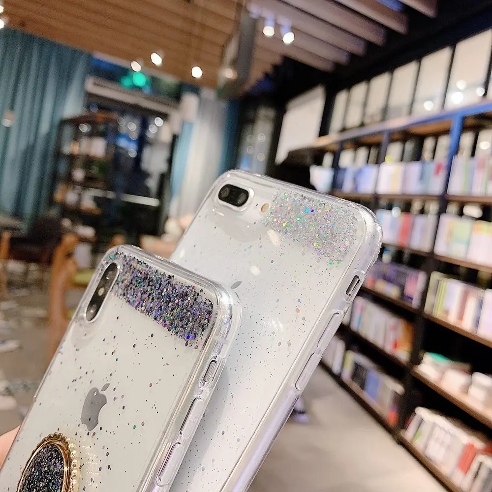 Phone Case For iPhone XR Gitter Luxury On 7 Plus Silicone Cover XS Max 6 6S X 8 Coque Cute |