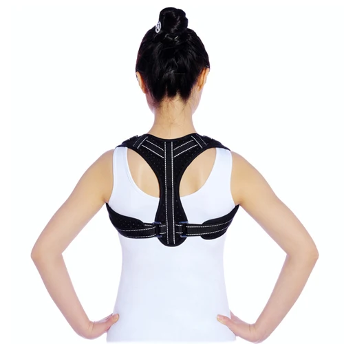 Bust 70-110cm FLYLITTE спинной поддержки спины горбатый коррекционный пояс черный Корректор осанки Защита спины корректное сидение безопасности осанки - Цвет: Bust 70-110cm