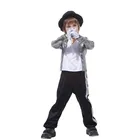 VASHEJIANG суперзвезда Майкл Джексон костюм для мальчиков Майкл Джексон Косплэй для Хэллоуина певица танец равномерное наряд