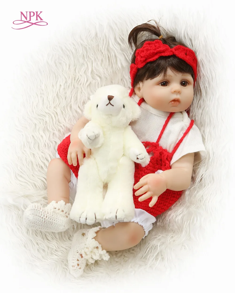 NPK Bebes Reborn Dolls 48 см Reborn Baby Doll полностью виниловый силиконовый для новорожденных кукольные бонеки целое тело кукла для детей Подарки