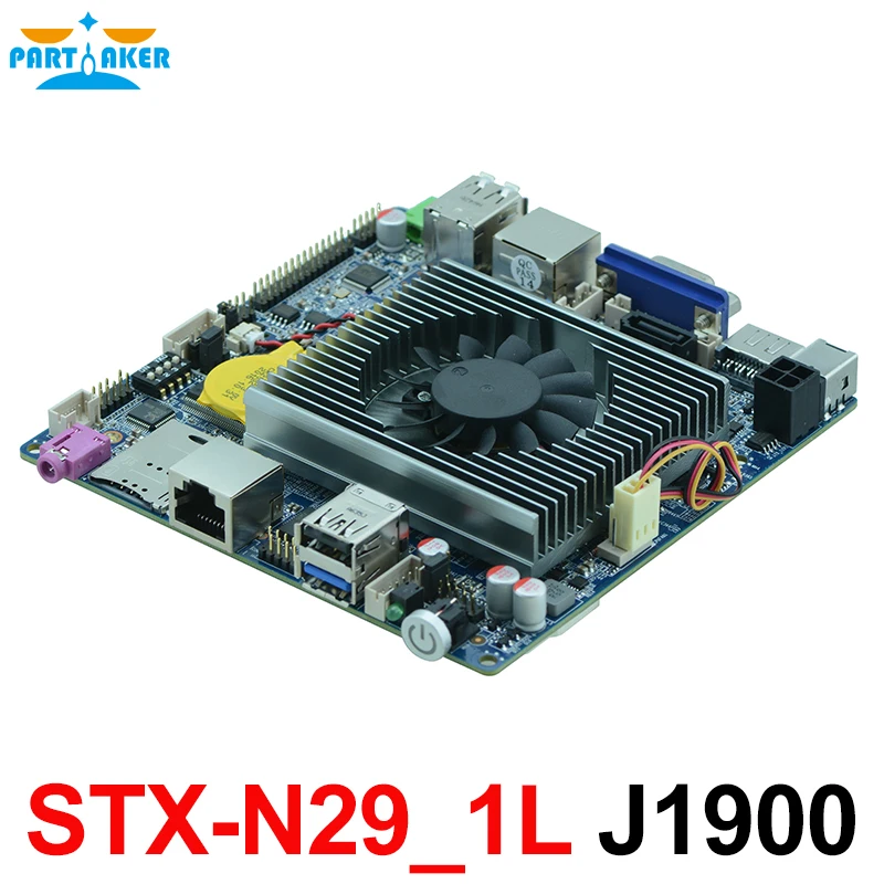 Kaufen Lüfterlosen THIN MINI ITX Motherboard Mit 6 * USB 2 * COM VGA LVDS Intel J1900 Embedded Industrie-motherboard STX-N29_1L