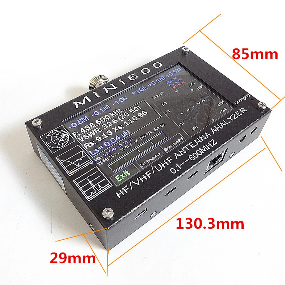 MINI600 волна 0 1-600 МГц инструмент радио антенна Анализатор Счетчик КСВ метр