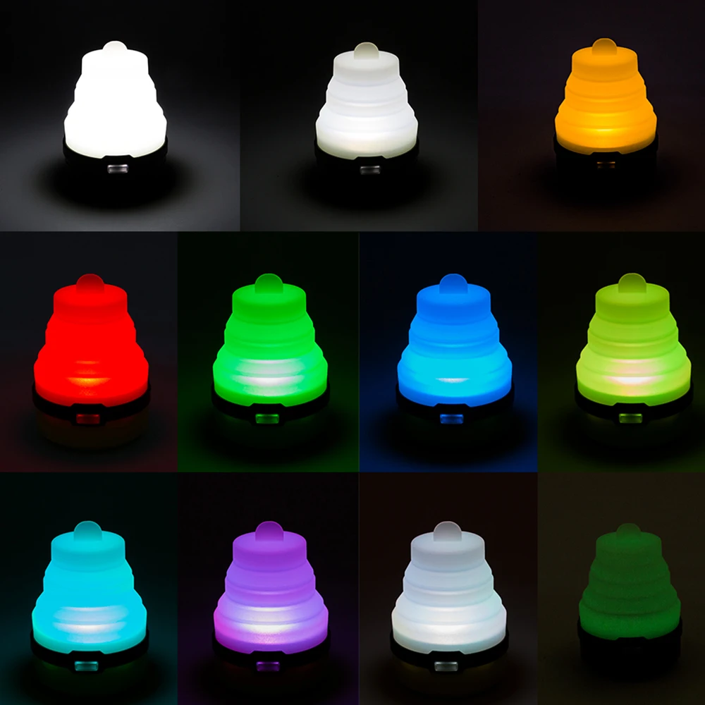 

4 Modes Adjustable Mini LED Camping Lanterns Light For Hiking Camping Fishing Emergencies Outages Magnet Hanging Lamp