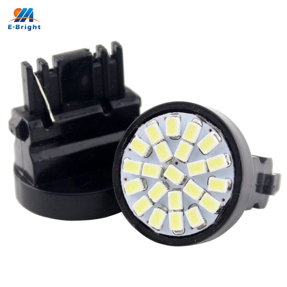 YM E Bright 2 шт. 3157 P27/5 Вт 3156 P27W T25 1206 22 SMD светодиодная лампа поворота резервная