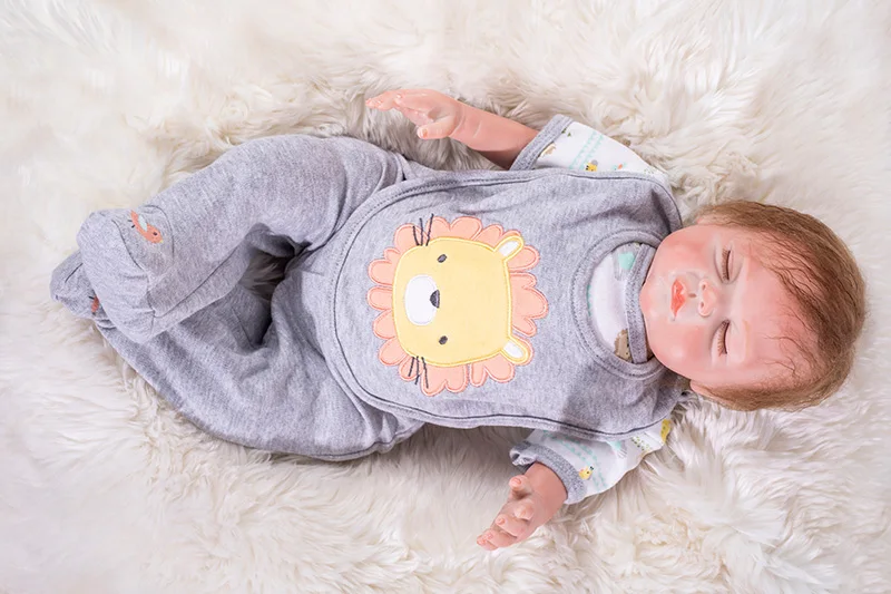 50 cm Lifelike reborn Baby Dolls Silicone + cotton Body Bebes Reborn boy Girl Real Fashion DOLLMAI kids gift DIY toy | Игрушки и хобби