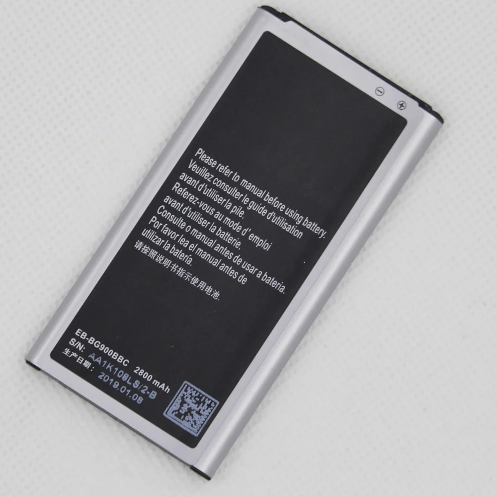 20 шт./лот для Samsung Аккумулятор EB BG900BBE EBBG900BBC GALAXY S5 BG900BBU SM G900T GT I9600 G900F
