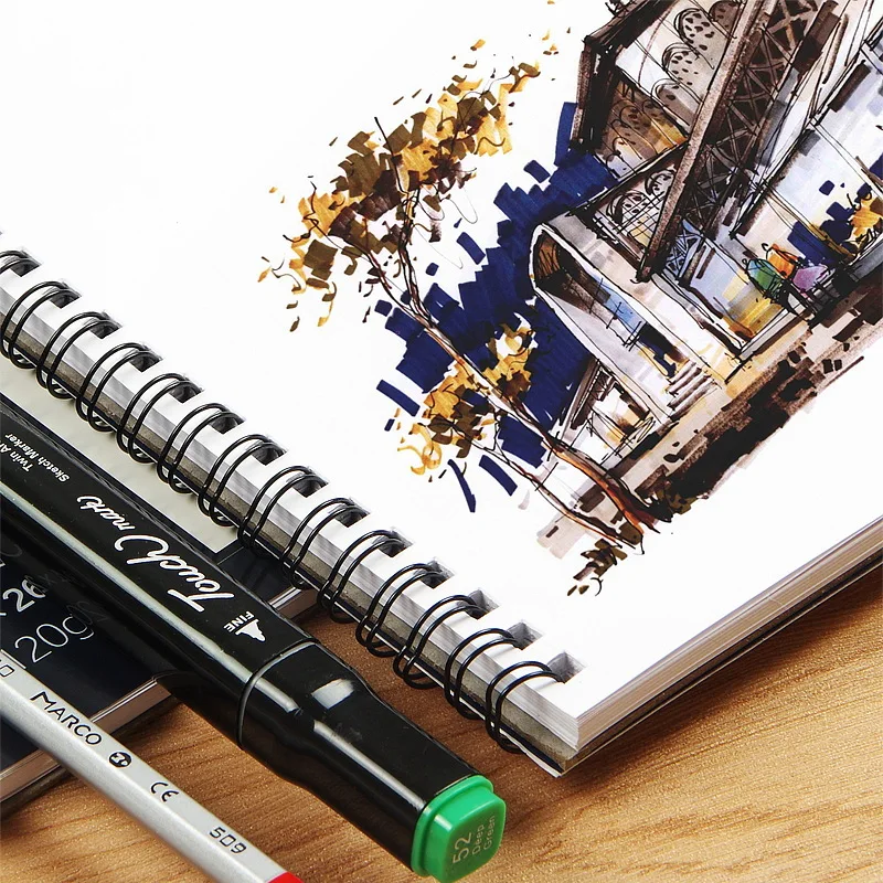 1 шт. Touchmark B5 A4 A3 Mark Sketchbook художника Акварельная бумага эскиз книга масляная пайка