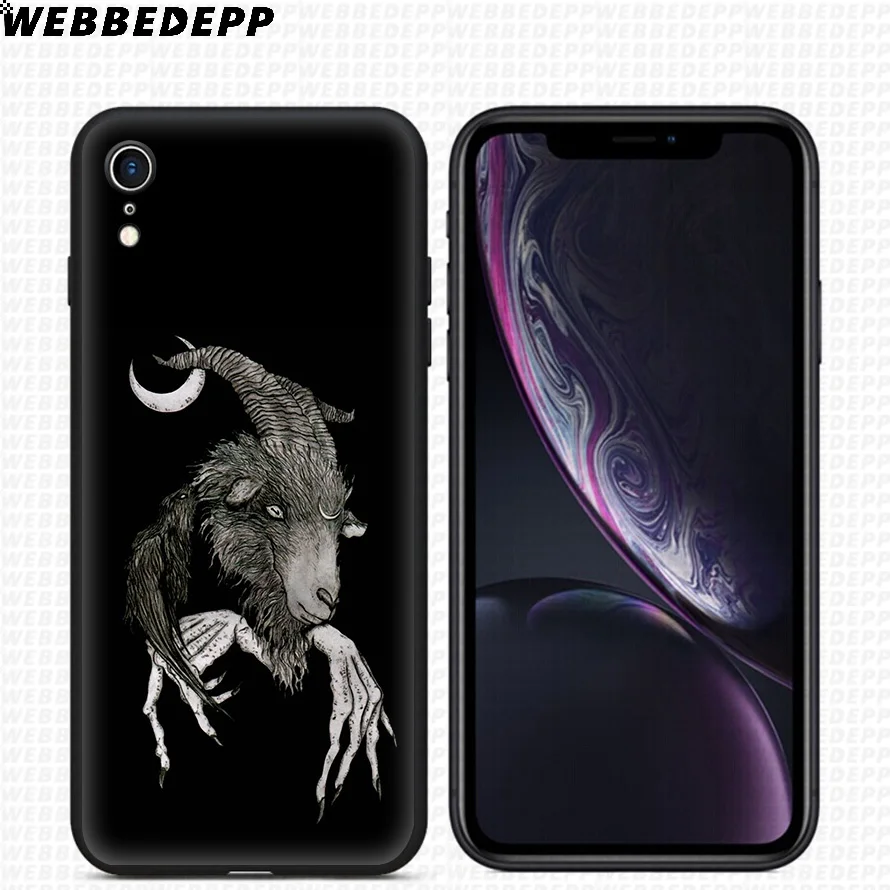 Мягкий силиконовый чехол WEBBEDEPP Devil Satan для iPhone 11 Pro Xr Xs Max X или 10 8 7 6 6S Plus 5 5S SE Case |