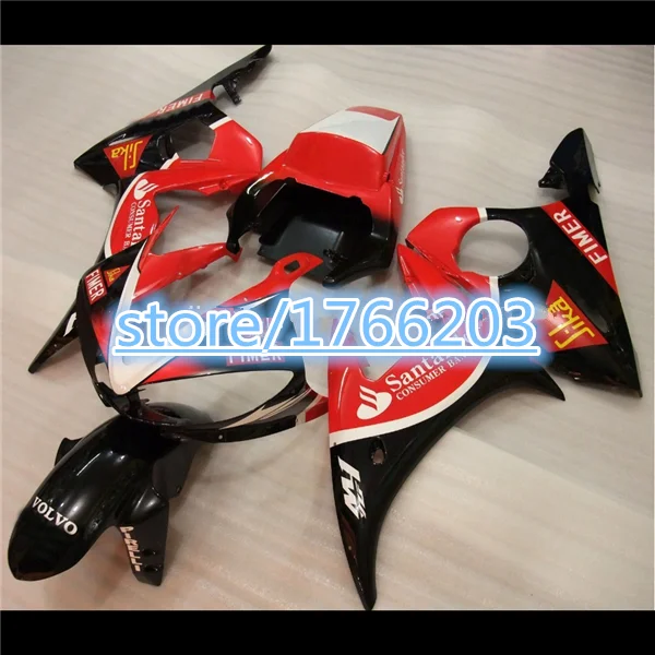 

Обтекатели для YZF-R6 03-05 YZF R6 03 04 05 красный черный YZF 600 R6 2003 2004 2005 обтекатели