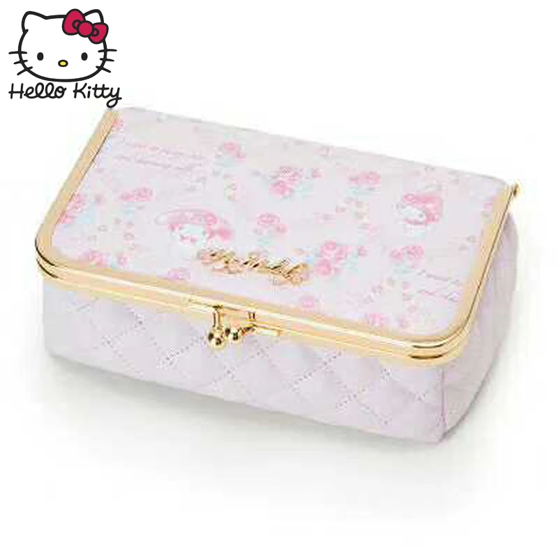 Hello kitty милый мультяшный ящик для хранения Женская сумочка для косметики для путешествий девочек удобная сумка на запястье снятие макияжа красота плюшевый рюкзак