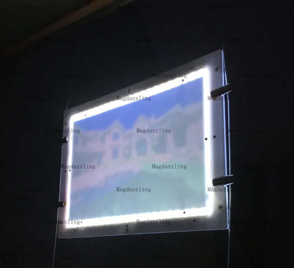9 шт. односторонняя Магнитная тонкая акриловая рамка для постера A4 светодиодное