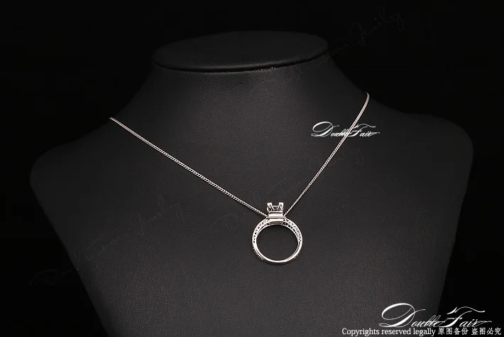 новый элегантный 2014 aaa+cz партия алмазов подвески ожерелья образный 18k
