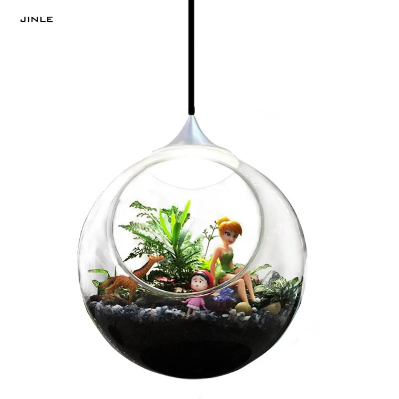 Современный из прозрачного стекла люстра с подвеской светильник светодиодная