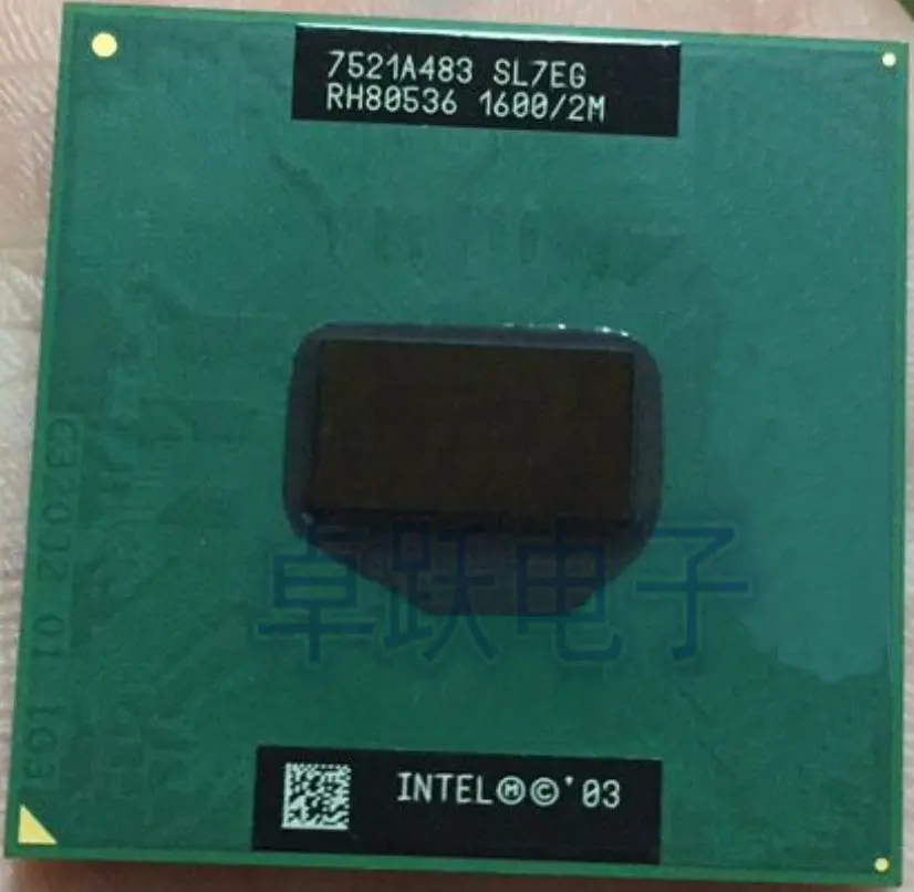 Процессор Intel для ноутбука PM725 процессор Pentium M 725 SL7EG 1 6G 2M разные детали бесплатная