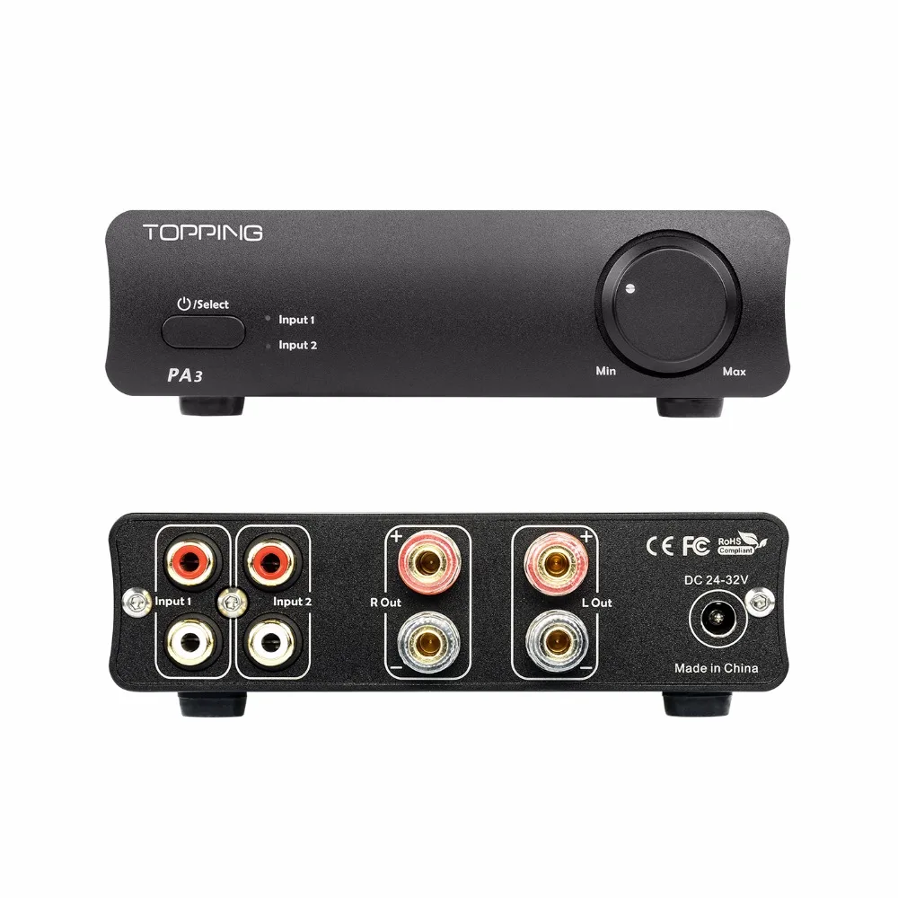 TOPPING PA3 TDA7498E Настольный HiFi Профессиональный мини динамик высокомощный цифровой