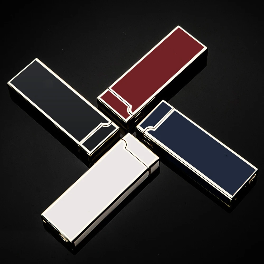 Ультратонкая импульсная дуговая зажигалка металлическая новинка USB Зажигалка