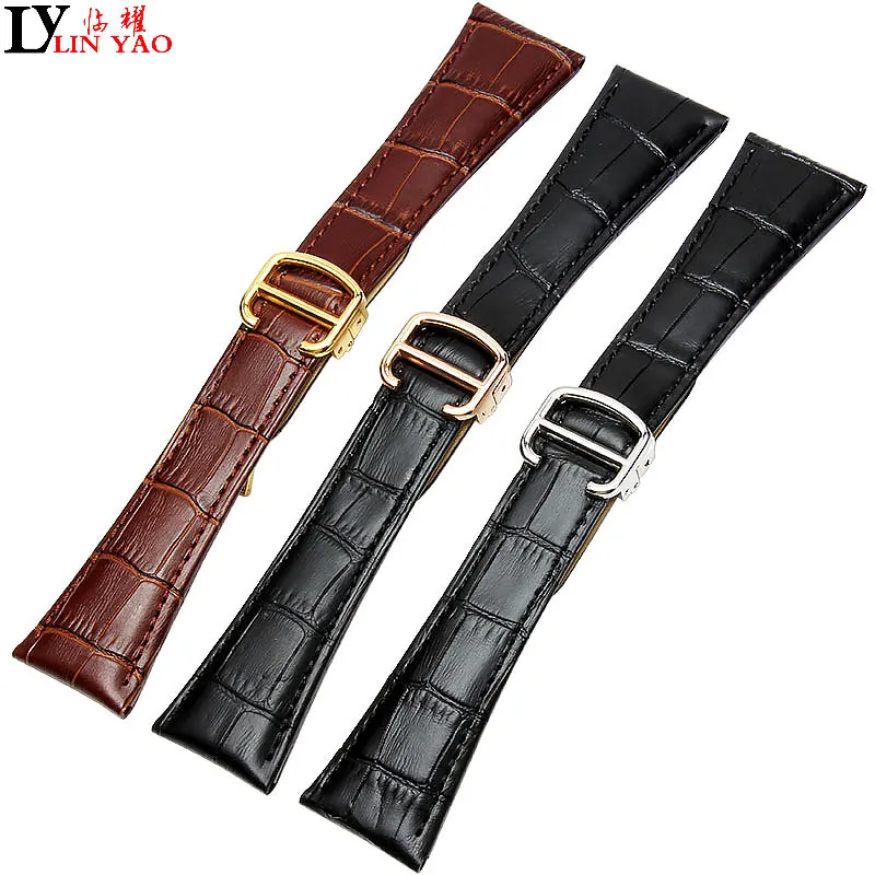 Ремешок для наручных часов Cartier Tank Solo W6700255 Натуральная кожа ремешок 20/22/23/24/25 мм