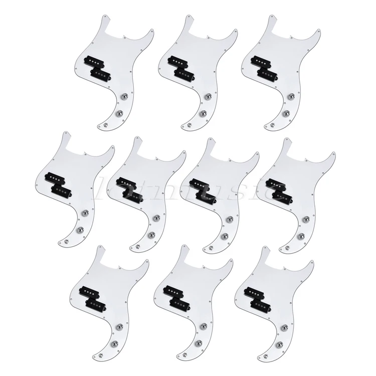 10 упак. загружено Pickguard комплект 3 слойная гитарные партии для PB бас гитара