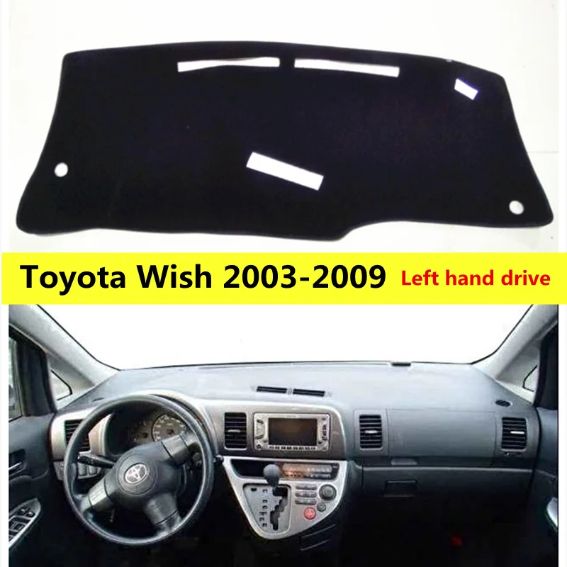 TAIJS левый руль автомобиля Приборная панель Крышка для Toyota Wish 2003-2009 полиэфирное