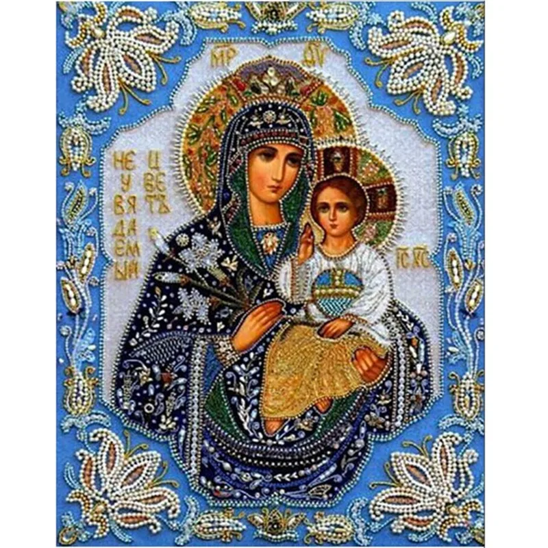 5D diy diamond painting cross stitch Crystal 3d embroidery kits mosaic religious Picture rhinestones | Дом и сад