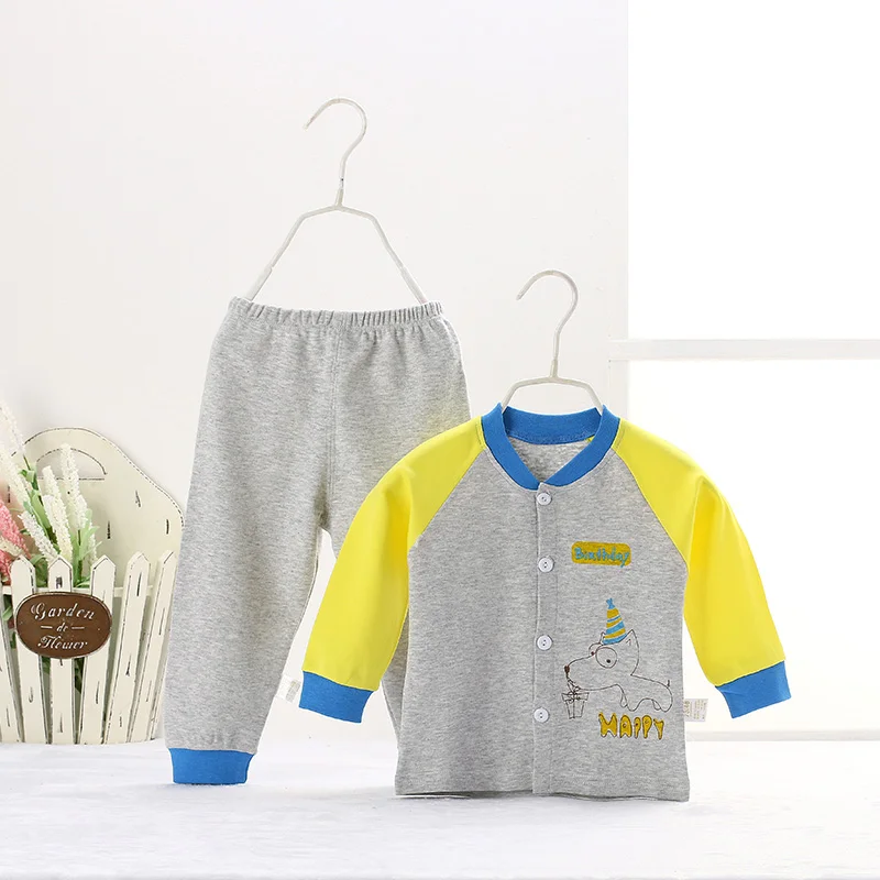 Новинка 2017 года для маленьких мальчиков летняя одежда девочек хлопок Комплект