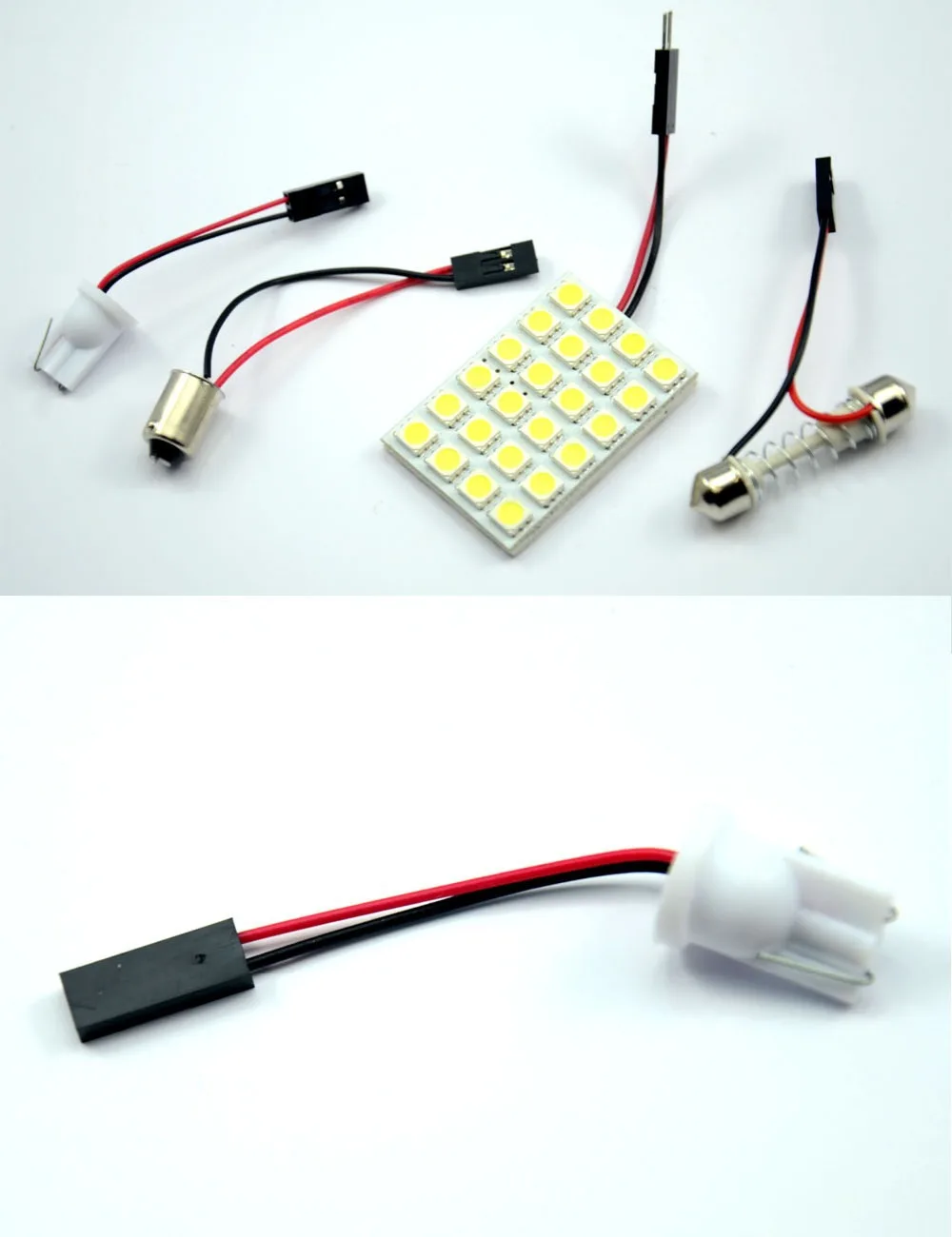Светодиодная лампа AutoEC 50x Festoon dome Ba9s T10 24 SMD 5050 для салона автомобиля чтения оптовая