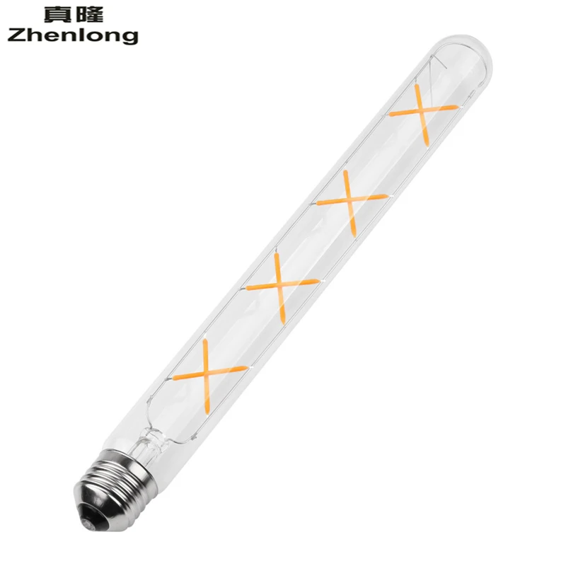 Зенлонг AC85 265V E27 3W 4W 6W 8W T30 Винтаж Edison COB светодиодный нити светильник в стиле ретро