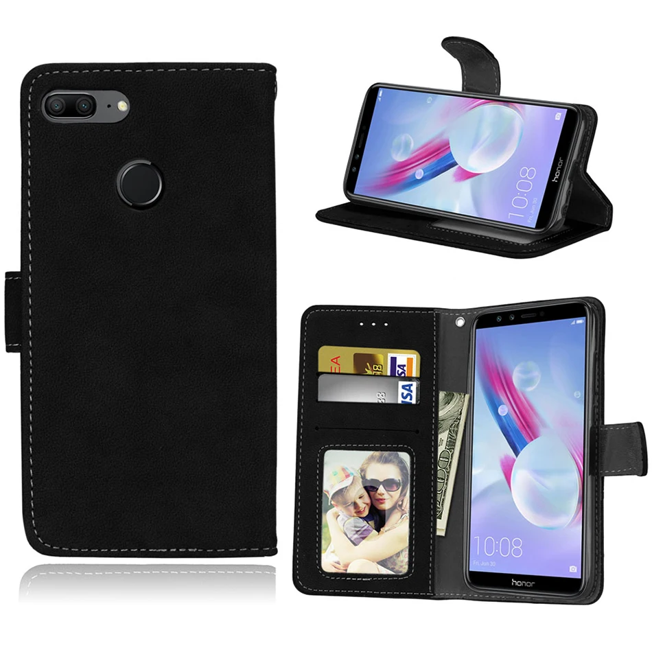 Матовые кожаные однотонные Чехлы для huawei Honor 7S 7A Pro 7C 6X7X8X9 10 Lite Nova 2 Lite Y3 Y5 Prime Y6 Y7 Y9 Coque B84