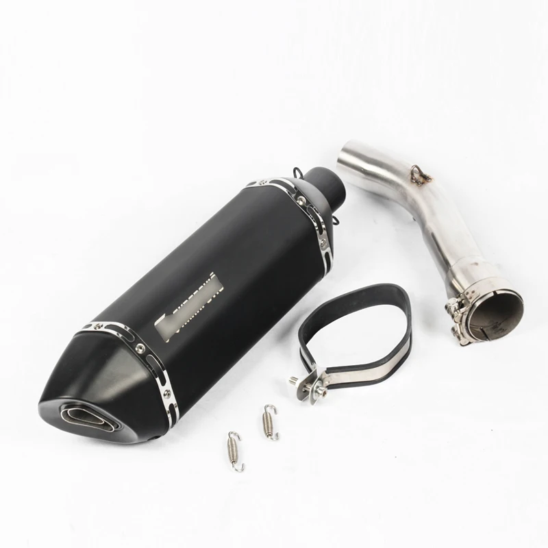 A Мотоцикл слипоны глушитель Escape Link подключения трубы из нержавеющей стали весь набор Pip для Yamaha FZ1 Fazer FZ 1 - Цвет: A