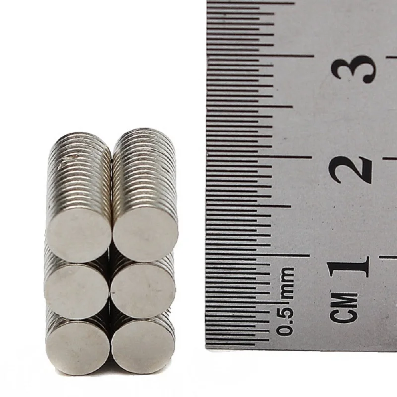 100 шт. 6 мм x 1 Круглый Неодимовый Диск супер сильным редкоземельных N35 сильные
