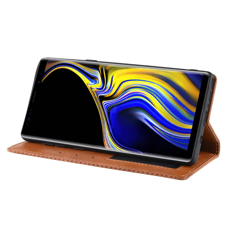 Роскошный кожаный чехол-книжка на магните для samsung Note 10, 9, S10, 5G Plus, S10e, A7, A9,, A20e, A50, A70, A40, чехол-книжка с бумажником и подставкой для карт