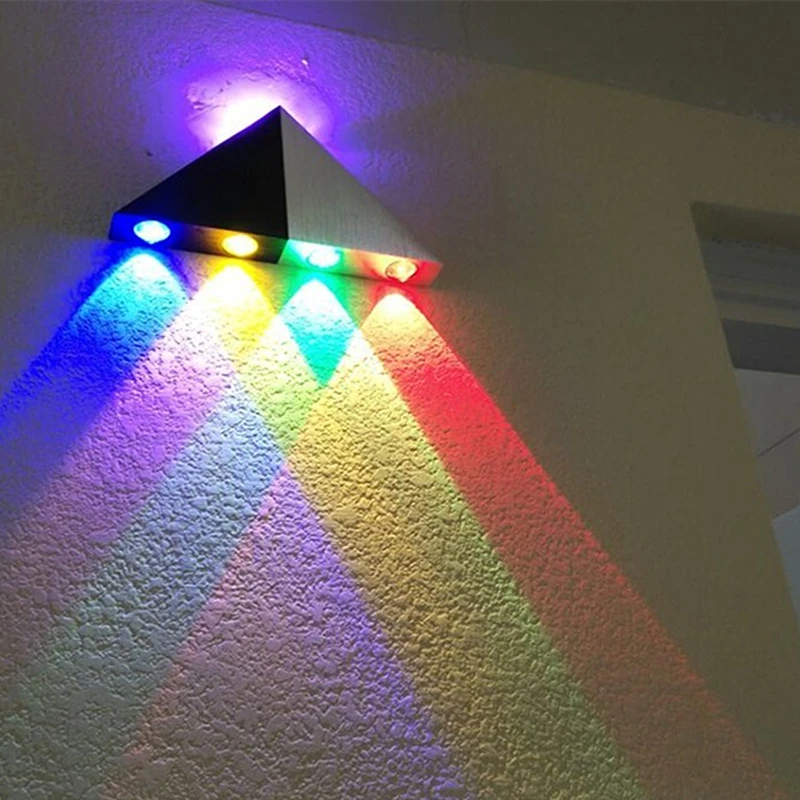 

Party Aluminum Triangle Led Wall Lamp 5W AC90-265V High Power LED Modern Home Lighting Indoor Outdoor Ball Decoration Light