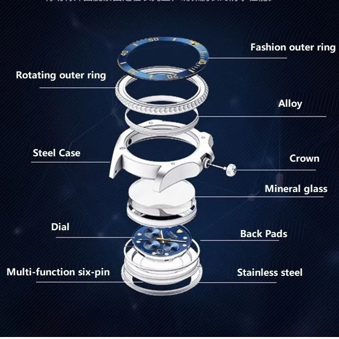 Новый TEVISE автоматические часы Для мужчин Роскошные Механические Мужчин's