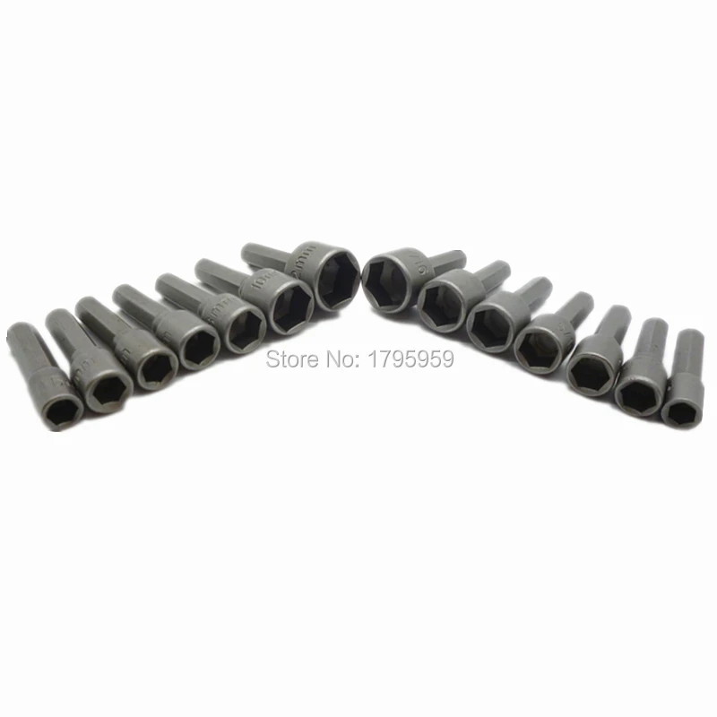 Набор ударных торцевых головок 14 шт. метрические императорские шестигранные