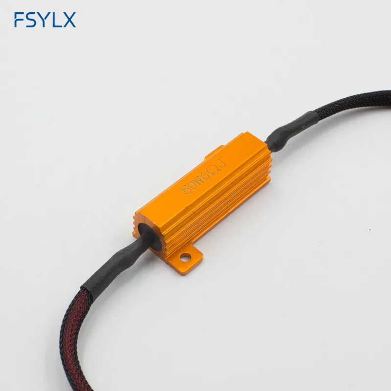 FSYLX 2 шт. автомобиль H7 светодиодный Предупреждение компенсатор жгут резистор 50 Вт