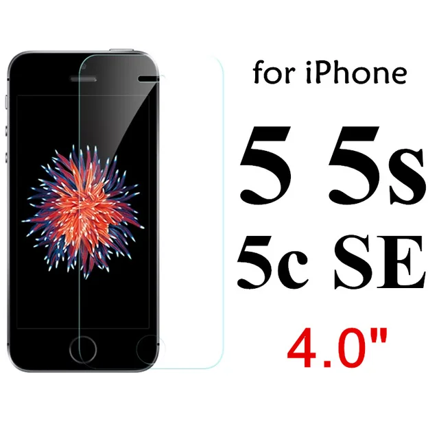2 шт. 2.5D Закаленное стекло для iphone X 8 5 5S 5c SE 6 6s 7 plus XR XS MAX plus защита экрана Защитная пленка чехол - Цвет: for iPhone5 5S 5C SE