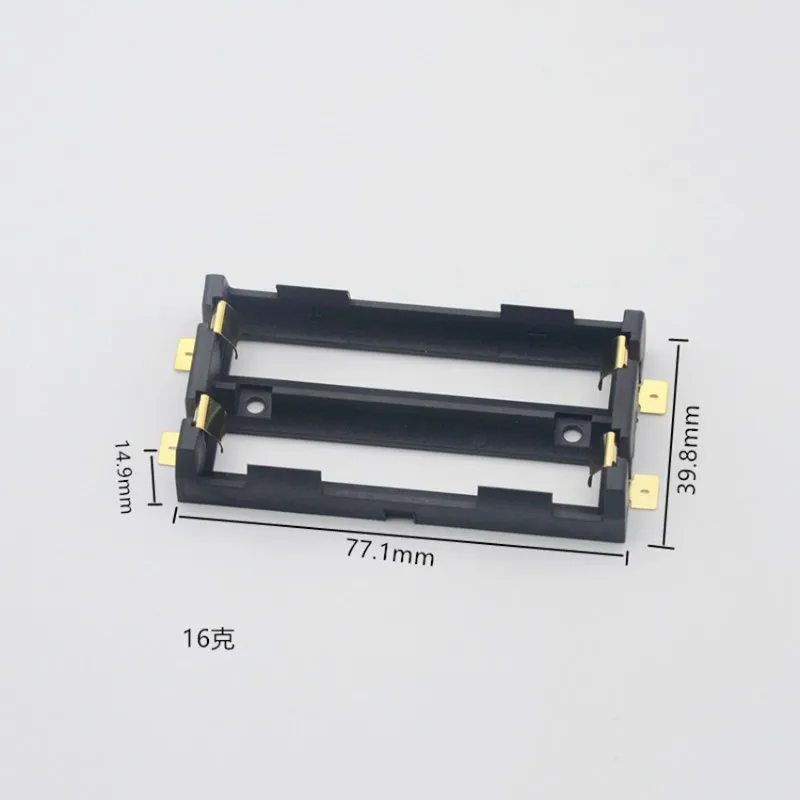 Двойной слот гнездо для батареек таблеток разъем коробка чехол SMD SMT бронзовые