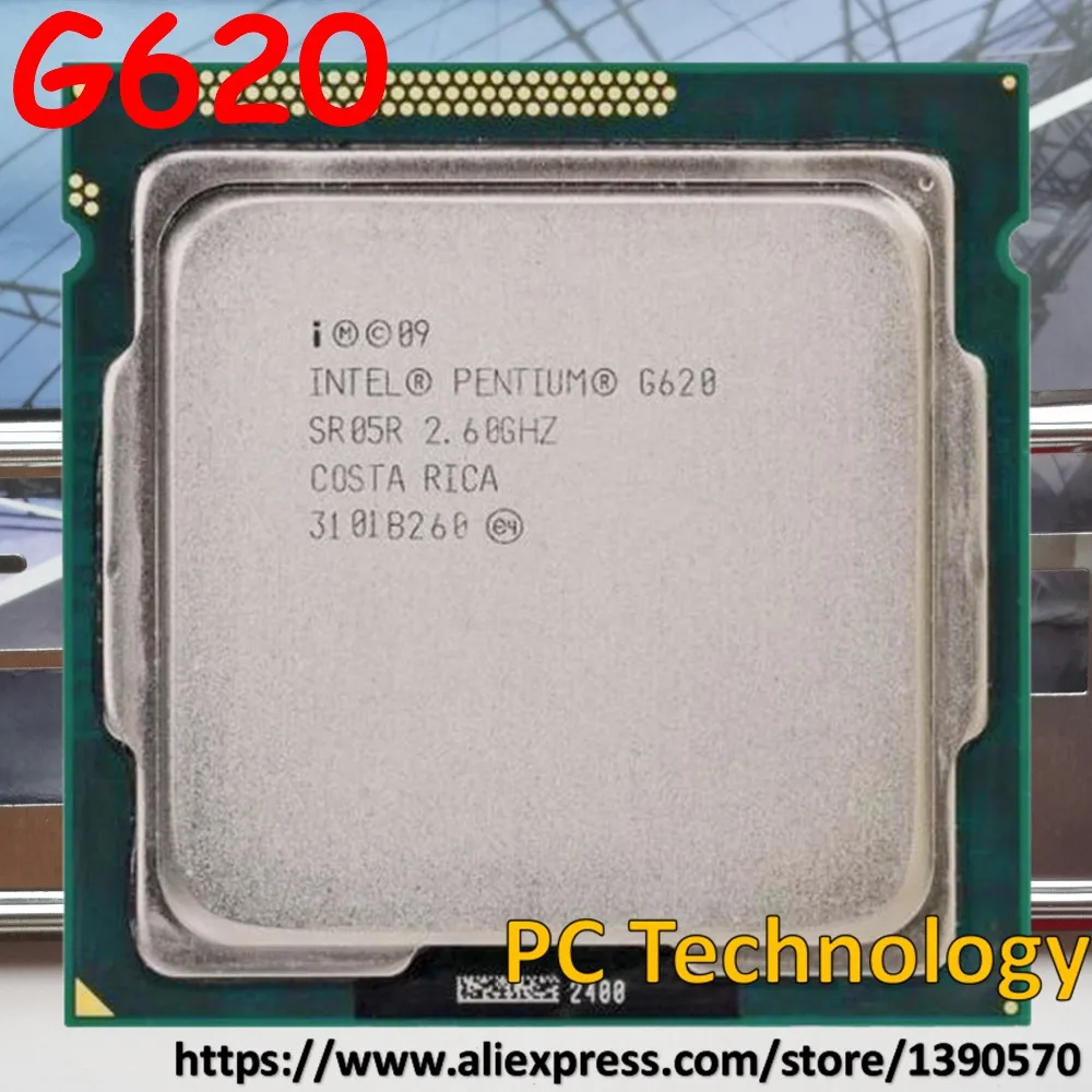 Оригинальный процессор Intel Pentium G620 3M кэш 2 60 ГГц LGA 1155 TDP 65 Вт настольный Бесплатная