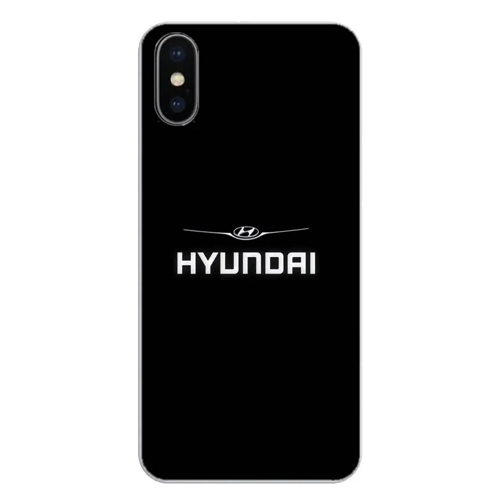 Силиконовый чехол для телефона Apple iPhone 4 4S 5 5S 5C SE 6 6S 7 8 X XR XS Plus MAX Hyundai с логотипом
