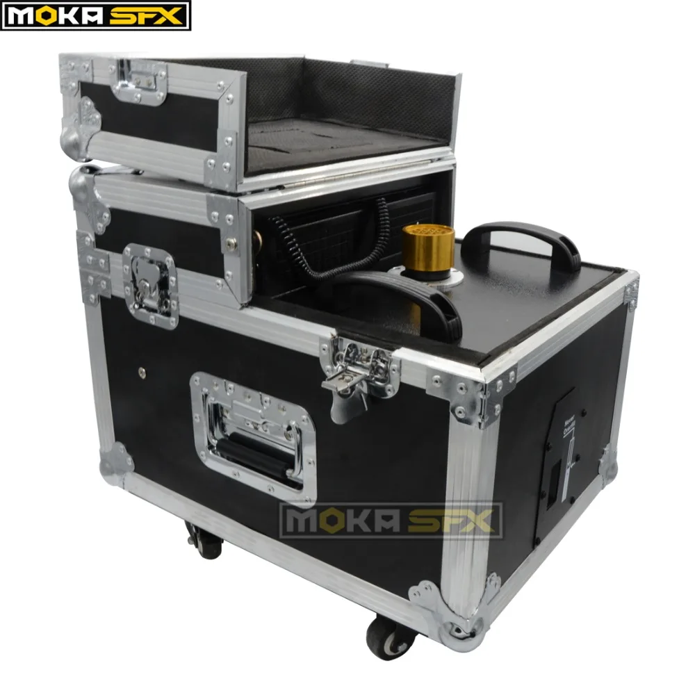 Buy Máquina de humo de 600W, embalaje de caja de vuelo, máquina de humo de niebla a base de aceite, sin necesidad de efecto de calentamiento de escenario