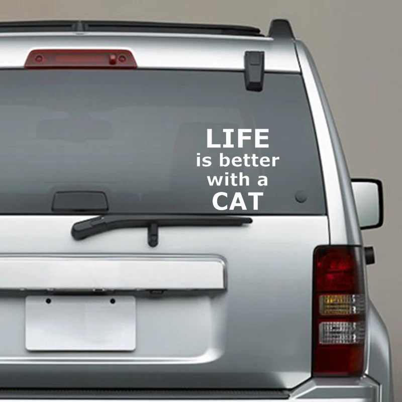 Автомобильная виниловая наклейка Life Is Better 15*14 8 см | Автомобили и мотоциклы