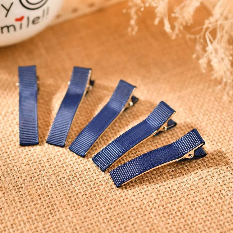 dark blue 5 см ручной diy шпилька материал, зажим ленты, Аксессуары для волос, зажим боковой зажим шпилька квадратный зажим, зажим утконоса - Цвет: dark blue