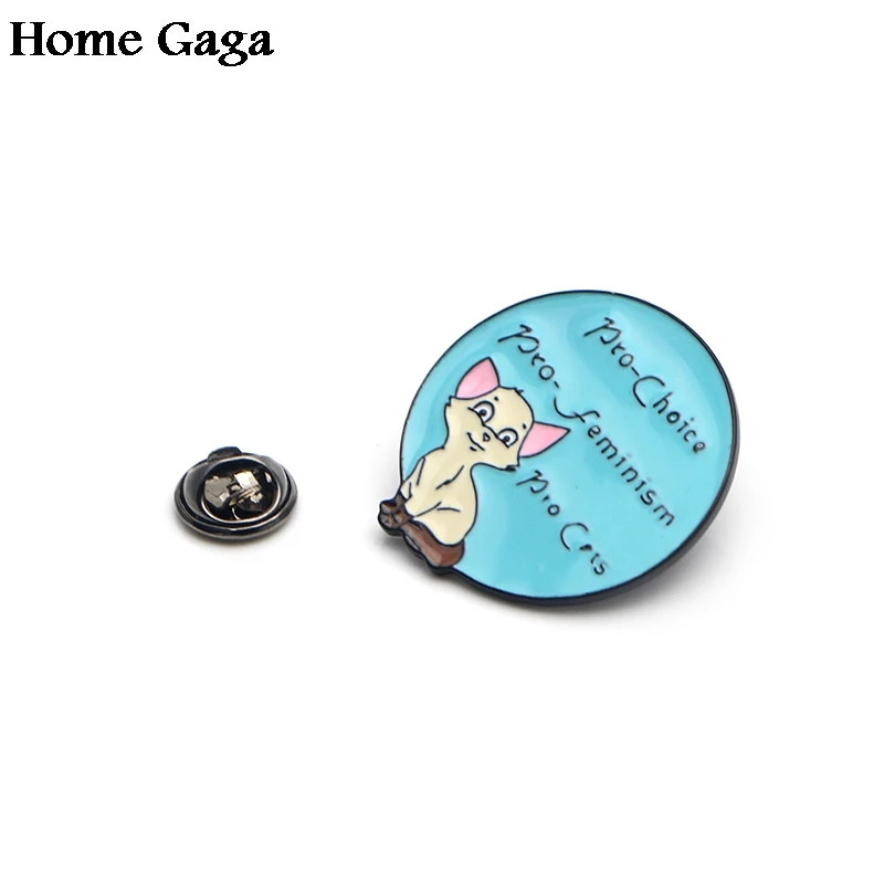 Homegaga феминистские Мультяшные Коты, цинковые булавки для рюкзака, одежда для сумки, рубашки, шляпы, значки, значки, броши для мужчин и женщин D1805