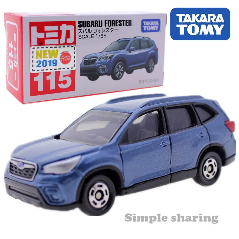 Набор моделей Takara Tomy Tomica No.115 Subaru Forester 1/65 литой миниатюрный автомобиль популярная