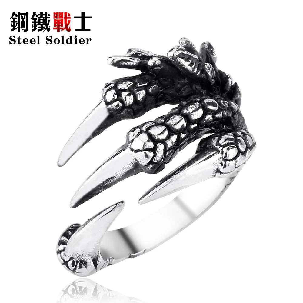 Сталь солдат панк Нержавеющая сталь Мужской двигатель череп кольцо для мальчика