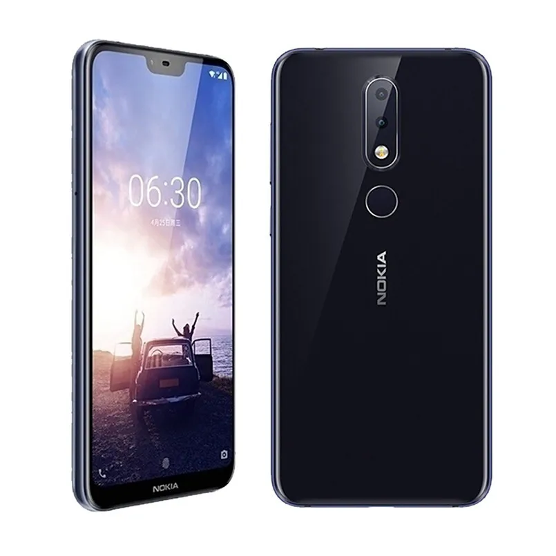Смартфон Nokia X6 5 8 &quot3060 мАч Snapdragon 636 Octa Core Dual тыловая Камера 16.0MP + 5.0MP Android с функцией