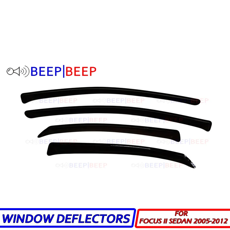 Для Ford Focus 2 Седан 2005 2012 автомобильные оконные дефлекторы ветровой отражатель