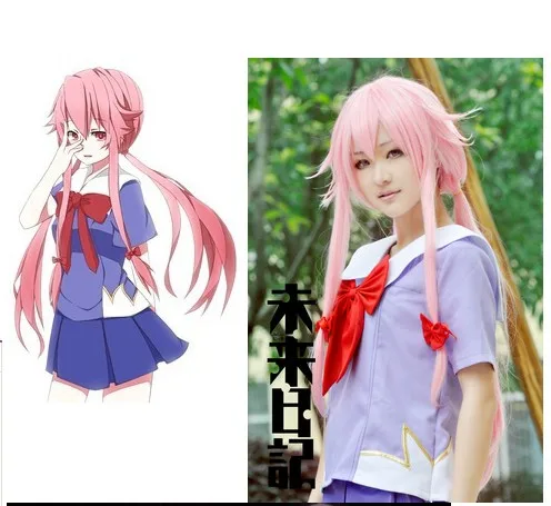 

Mirai Nikki Gasai Yuno Cosplay Costume Female Party Cosplay Clothing for Halloween Women Cartoon School Uniform Clothes 89
