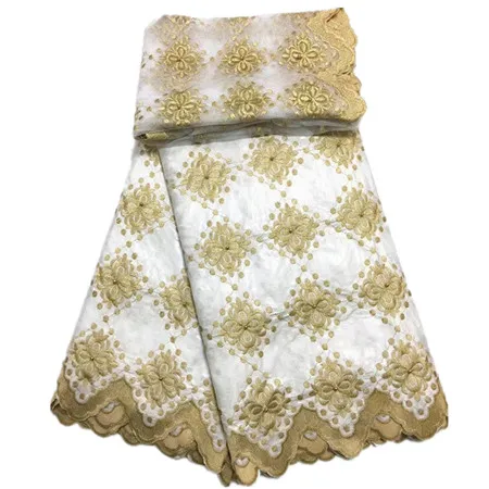 PL1701206B204 Африканская ткань Базен riche ткань tissu africain хлопок вышитый Базен riche getzner с тюлем кружевной комплект африканская кружевная ткань - Цвет: PL1701206B204
